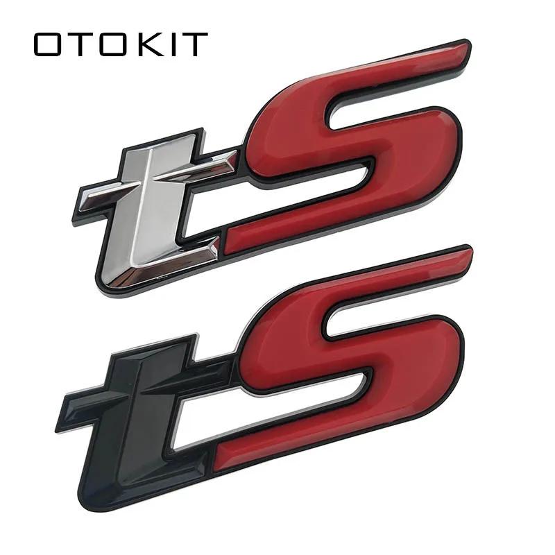 RFM2 Plastic 3D TS Logo Emblem Badge Car Sticker Styling Chrome Glossy Car Decal for Subaru Forester BRZ WRX STI Car Decoration