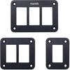 Weideer 1 Way Rocker Switch Panel Housing Black Anodized Aluminium Switch Shell Bracket with Screw for Car Boat Trailer K-M075-1K-LS