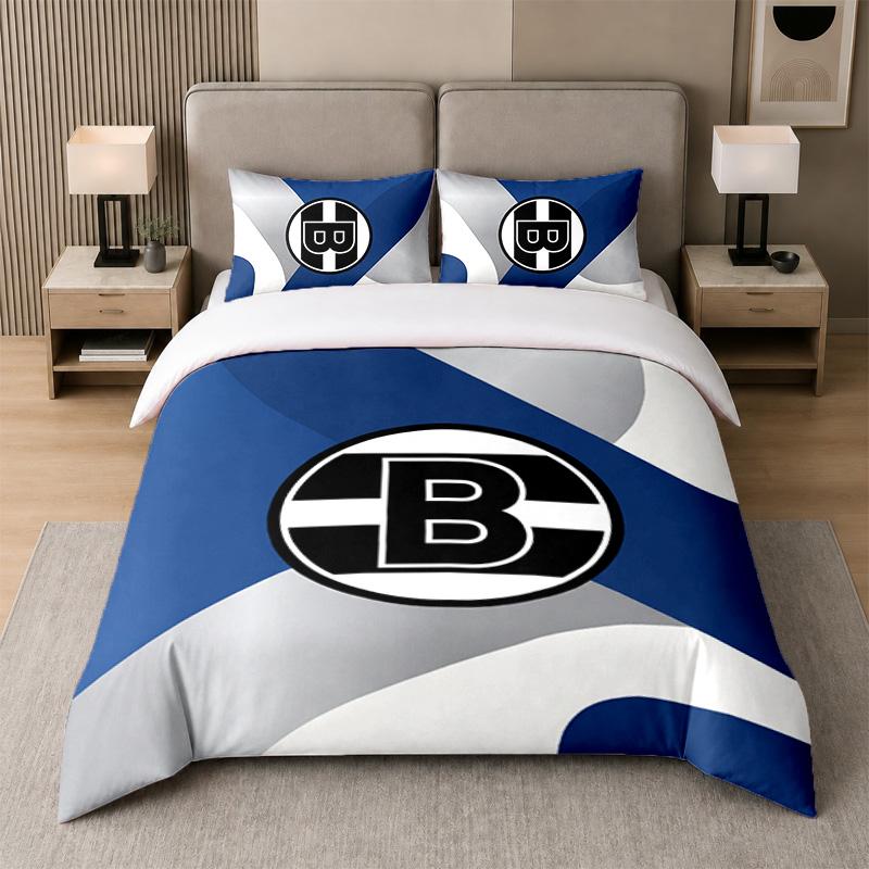 3Pcs Bedding SetBorussia Mönchengladbach Soft Bed Sheet and Two Pillowcases Home Bedroom Decor