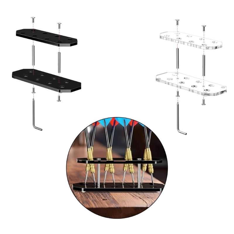 Clear Shatterproof Darted Board Holder For Sports Enthusiasts And Collectors Acrylic Storage Stand For Home Use