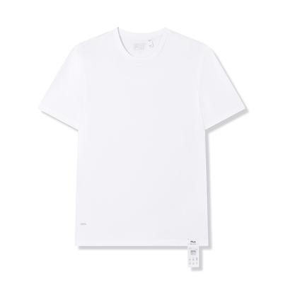Fila White Soft Master Fashion Versatile Simple Comfortable Casual Short Sleeve T-Shirt Men T-Shirts F11M513104F-WT