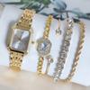 New Light Luxury Steel Belt Women'S Watch, Female Student Fashion Simple Square Quartz Watch
