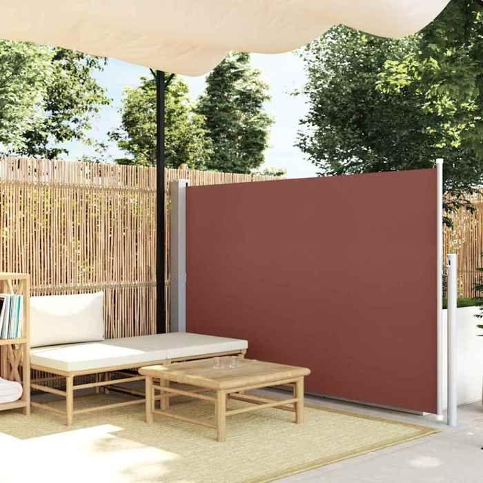 VidaXL Auvent latéral rétractable 140 x 300 cm Marron