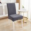 1Pc Jacquard Dining Chair Covers Stretch Universal Chairs Cover Solid Color Seat Covers For Kitchen El Banquet Wedding