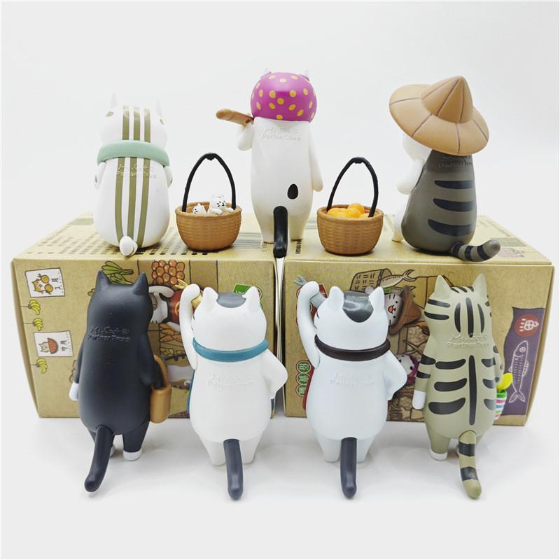Adorable Pvc Collectible Blind Box Figurine Of Miss Cat Toy Model Display Piece