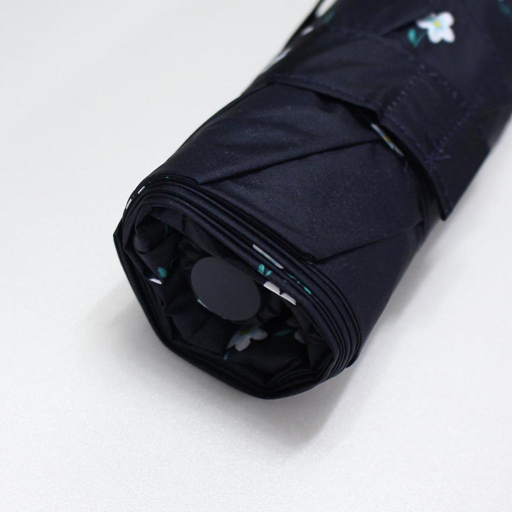 Nifty Colors Folding Petit Fleur Automatic Mini 2488NV Umbrella, Light-Shielding 50,