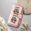Gothic Skull Print Long Wallet Fashion Multi Slot PU Leather Purse For Daily Use