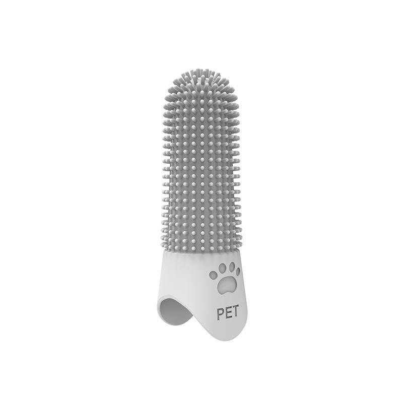 Soft Silicone Dog Toothbrush 360° Finger Toothbrush For Dogs Cats Durable Pet Finger Brush Tooth Cleaning Tool