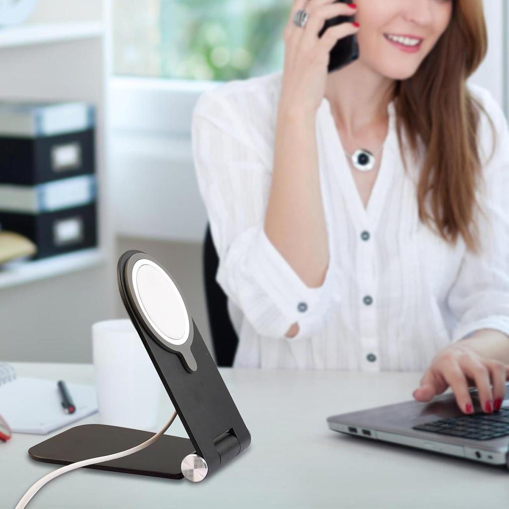 Foldable Aluminum Wireless Charger Stand for Apple MagSafe