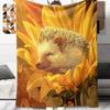 1 Manta de Franela con Estampado de Dibujos Animados, Alta Calidad, Cómoda para Todas las Estaciones, Decoración del Hogar, Calidez y Confort, Perfecta para Regalo de Navidad o Cumpleaños
