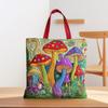 Fashion Vintage Quilted Tote Bag 3D Printed Patterns Large Capacity Travel Handbag Lightweight Cotton Shopping Bag Casual
