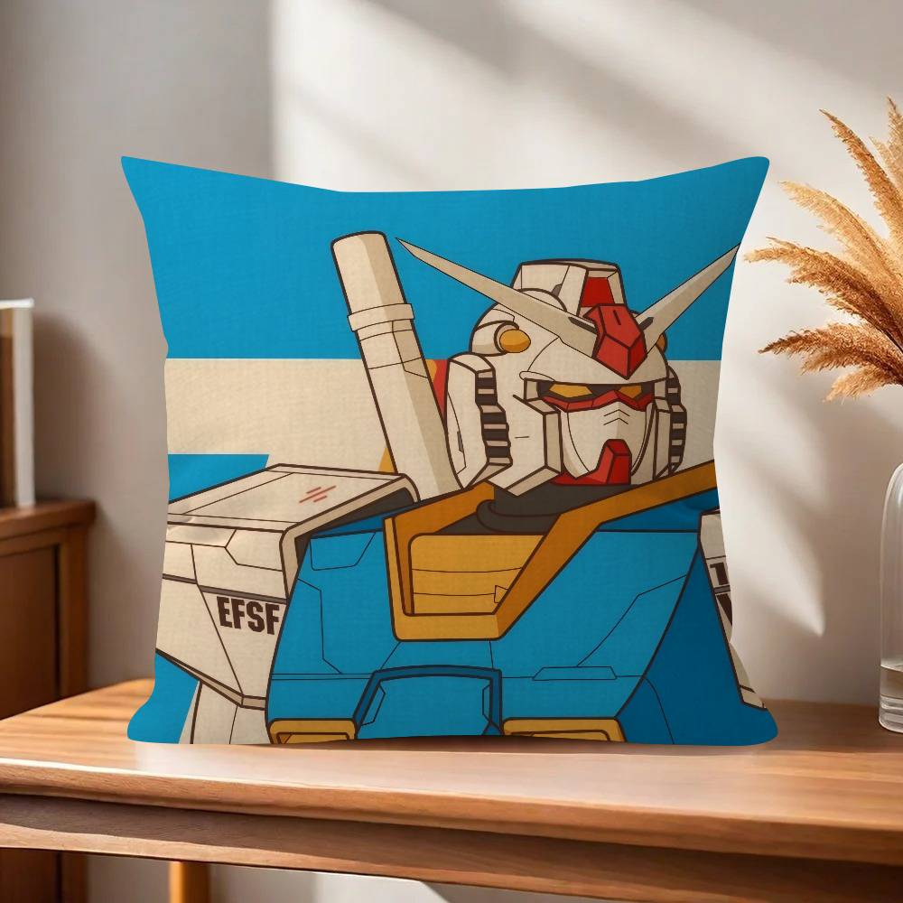 Pillowcase toon Gift Cushion Cover Bedroom Home Sofa Chair Seat Decor pillow case Anime cool ggGUNDAM classic