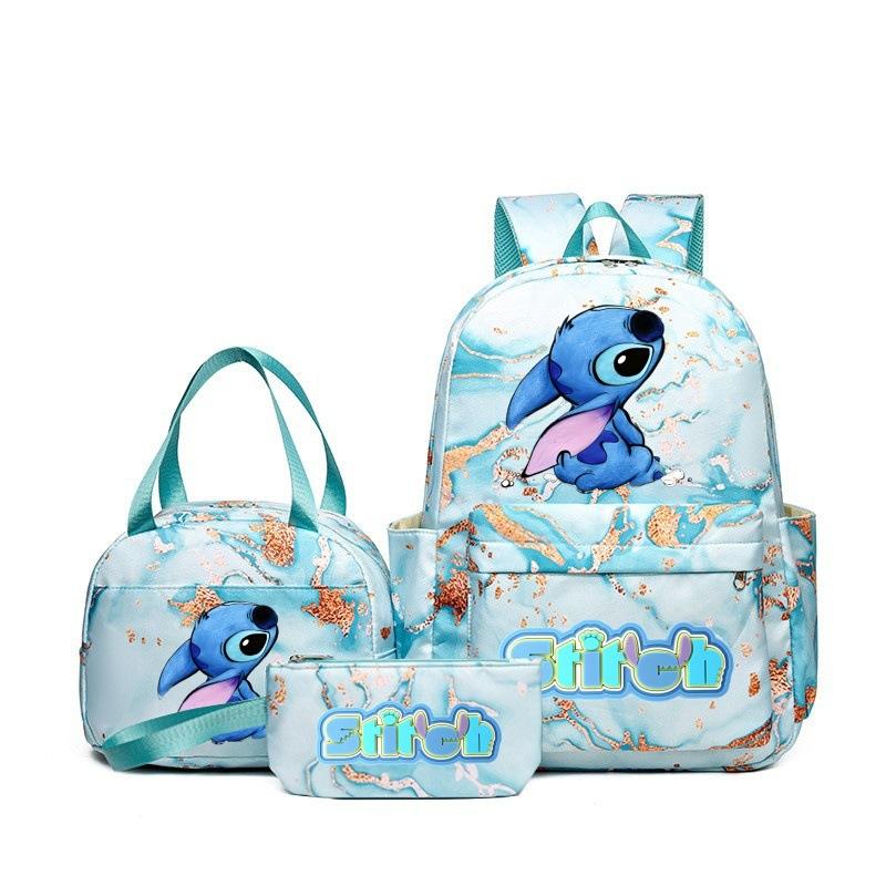 Student Schoolbag Three-Piece Set, Wear-Resistant And Breathable Large-Capacity Backpack, Youth Travel Backpack, Computer Bag