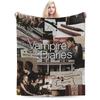 The Vampire Diaries Damon Salvatore Decken Korallenfleece Plüsch Sommer Atmungsaktive Dünne Überwurfdecke für Bettwäsche Outdoor Steppdecke
