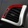 Echter Weicher Karbonfaser-Aufkleber für Peugeot 206 2009 2010 2011 2012 2013 2014 LHD RHD Auto Armaturenbrett Lüftungsauslass Innenverkleidung