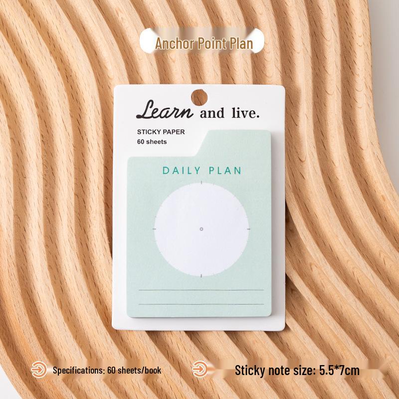 Multi-Functional Tearable Adhesive Notepad: Daily, Weekly, Monthly Planner Sticky Notes