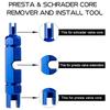 12pcs Removable Presta Valve Core Replacement Brass Tubeless Core Remover Tool for Road MTB Bicycle Tire Repair Kit