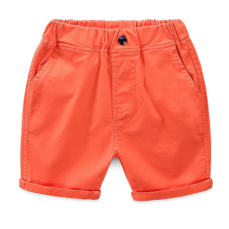 Nouveau Short Décontracté d'Été pour Garçons et Filles Bébé Couleur Unie Coton Short de Plage Lâche Pantalon Vêtements pour Enfants 2-8 Ans