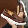 Fashion New Arrival Penny Loafter Men's Black Brown Slip On Thick-soled Shoes Male Walking Sneakers Footwears Zapatos Hombre