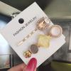 Set Women Hair Clips Jewelry Crystal Hair Accessories For Girls Pearl Geometric Barrettes Pins Christmas Gift