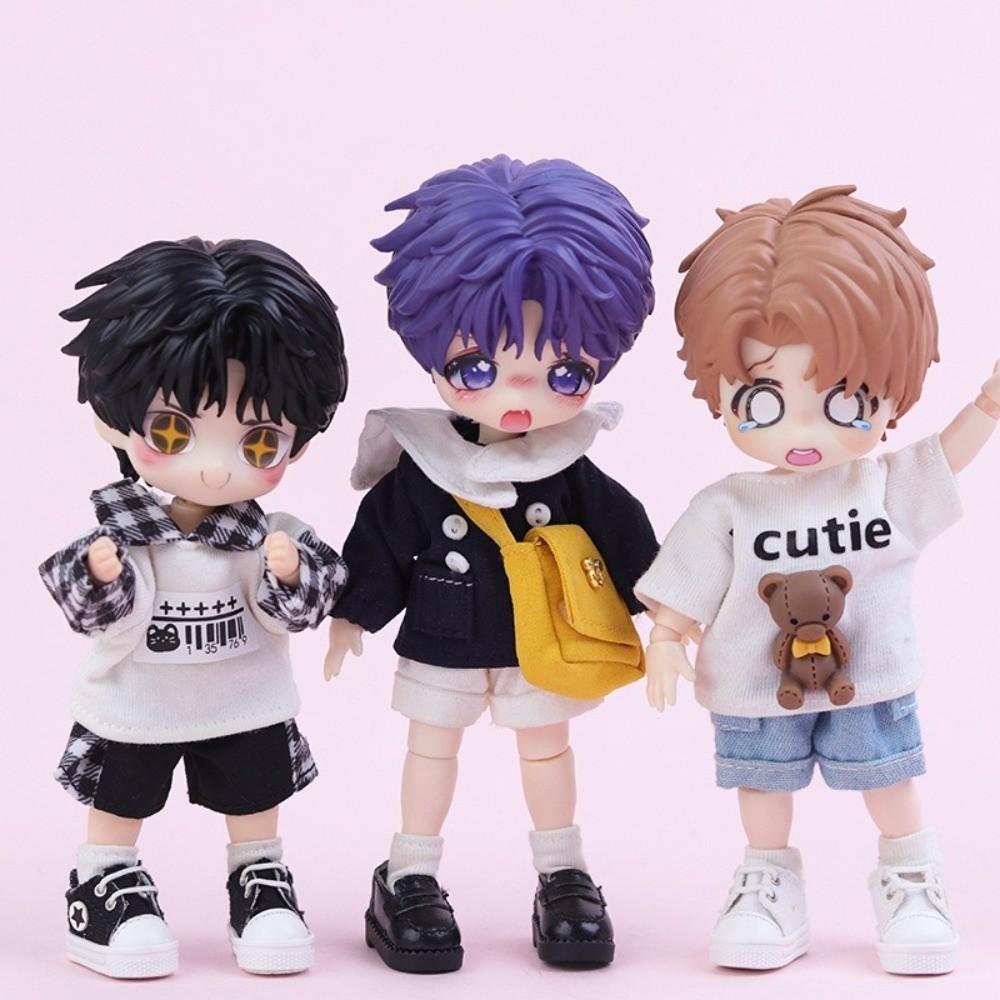 1/12 Boy Girl Head Mold Plastic Replacement Doll Hair New Style Bjd Doll Head for Obitsu11 Gsc Body