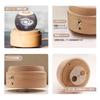 Mozalida Music Snow Moon Crystal Ambient Bedside LED USB Projection Stylish Wooden Home Wedding Graduation Soothing Projection Kimi wo Nosete Box,