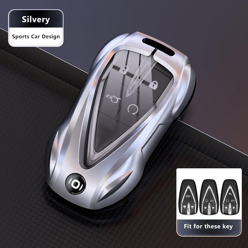 For Changan Qiyuan Nevo A05 A06 A07 Q05 Q07 Zinc Alloy Car Key Case Car-Styling Keychain Remote Cover Shell Fob Bag Accessories