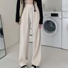 Casual Wide-leg Pants for Women In Summer New High-waisted Slim Loose and Slim Large Size Versatile Straight Suit Pants
