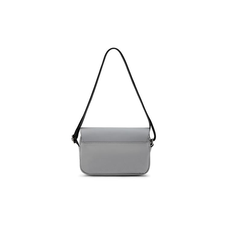 New Champion Fabric Camera Bag, Shoulder Bag Small Unisex Black/Dark Gray/Light Blue U4AACPU28