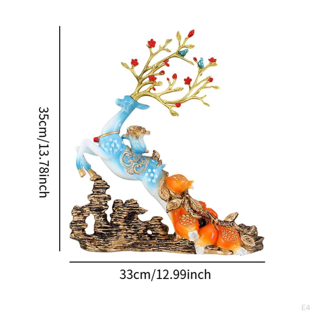 Deer Figurine Desktop Holder for Wine Bottles And Centerpiece