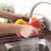 Foldable Drain Basket Silicone Colander Fruit Vegetable Washing Basket Strainer Collapsible Dish Drainer For Kitchen Tools S/L