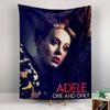 Adele One and Only Tapestry Wall Hanging, Singer Magazine Art, Soul Music Wall Decor for Bedroom Living Room