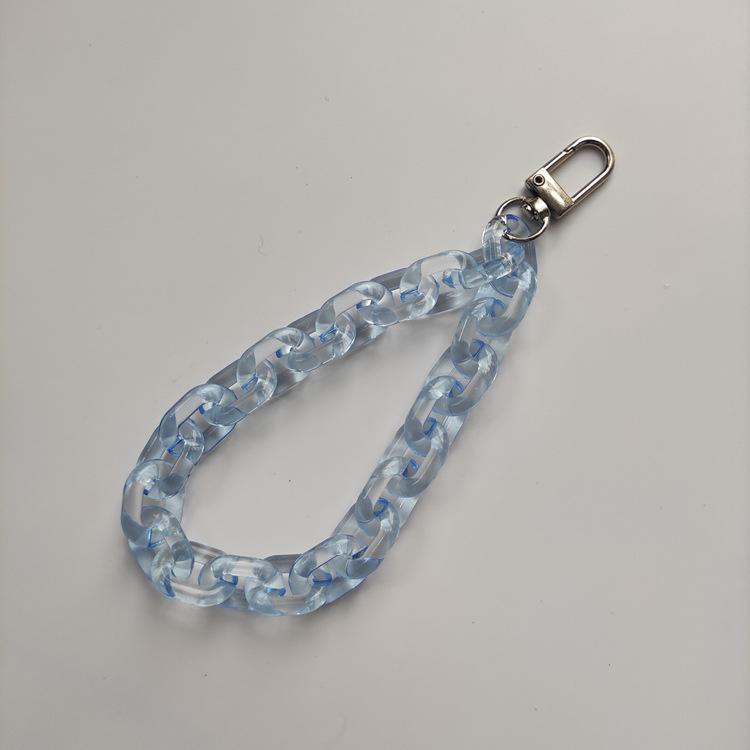 Handy-Fingerriemen Kette, Acryl Handy-Zubehör Riemen Kette Handgelenk Schlüsselanhänger Riemen Fingerarmband Kette