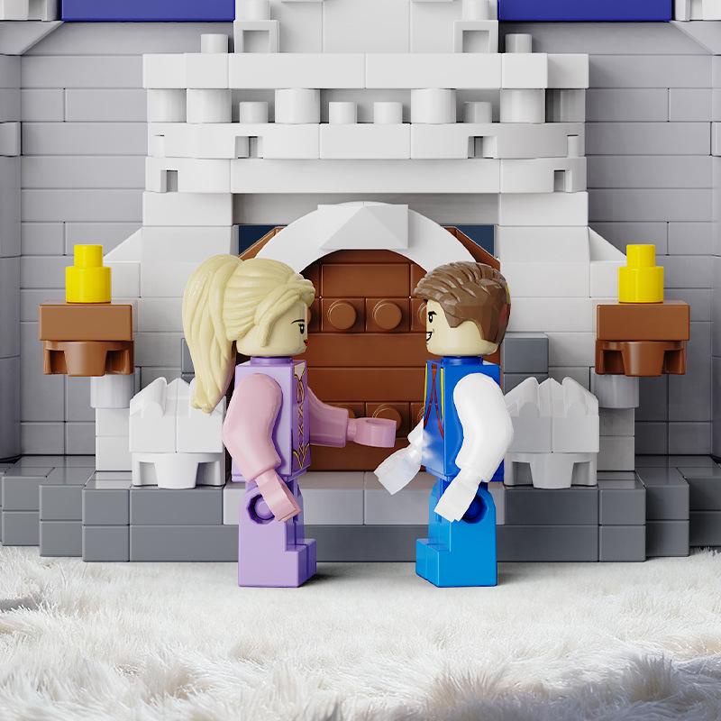 Handmade Lego-Compatible Magic Castle Building Set - Girls' Birthday Gift