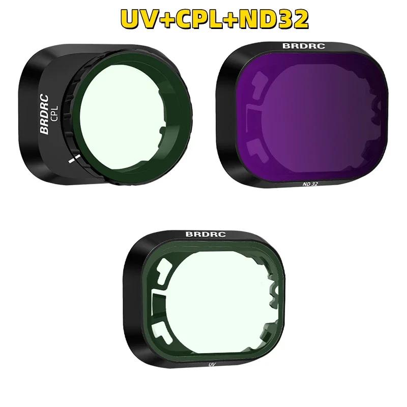 Lens Filter for DJI Mini 4 Pro Gimbal Camera UV CPL ND8 16 32 Optical Glass Plastics Frame Filter Drone Accessories