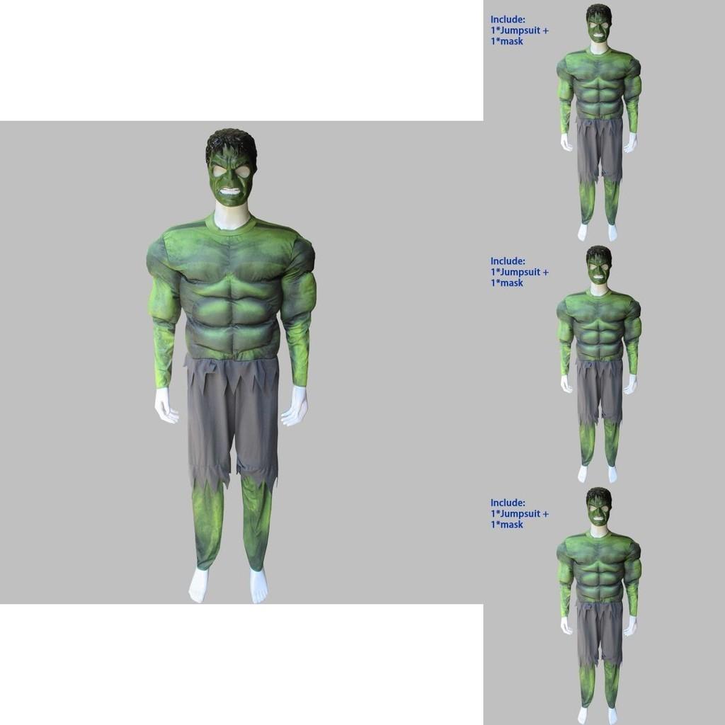 Kostým Avengers Hulk svalnatá maska Ideální pro dospělé Cosplay a Fantasy akce