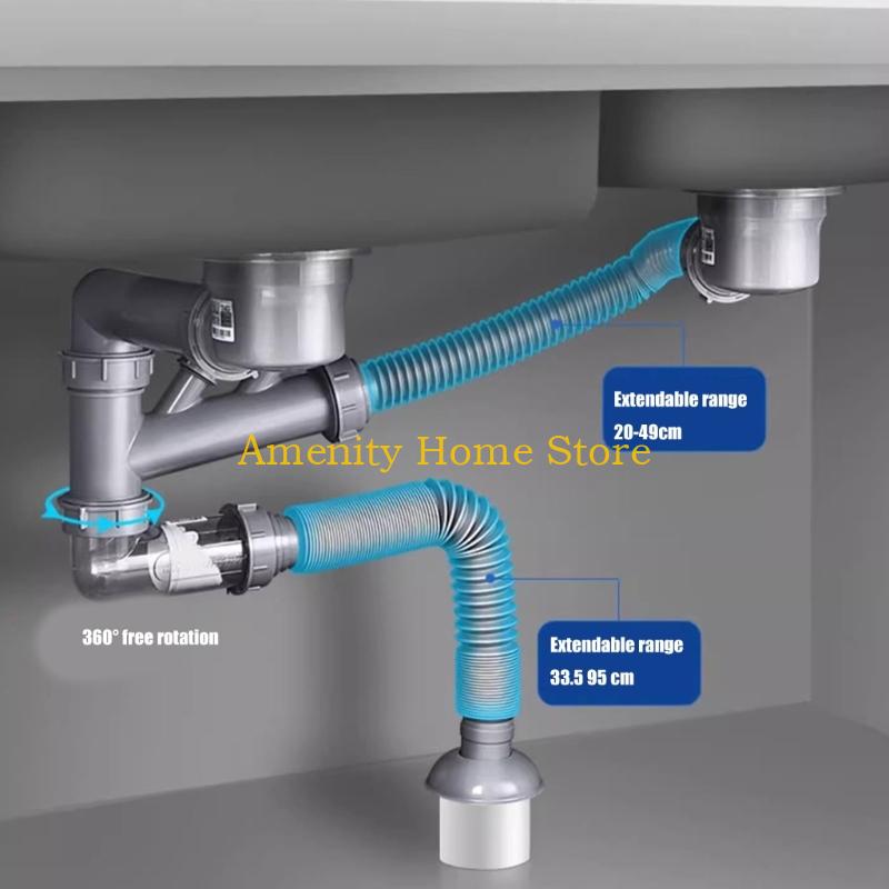 F26C Not Clog Corrosion Proof Sink Drainage Solution Universal Installation