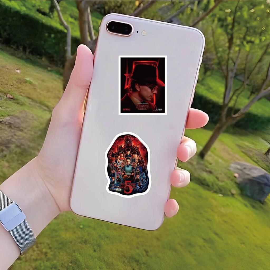 100 Stranger Things Season 5 Glossy Cartoon Stickers for Luggage, Computers, Motorcycles & Water Bottles