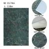 Boobest 40cm Wide X 3m Long Ink Green Marble Wallpaper Sticker, Stylish Waterproof Wallpaper Sticker for Kitchens, Bathrooms, Ceilings, and Toilets. T