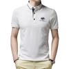 Short Sleeve Embroidered Polo Shirt Men'S Business Casual Lapel T-Shirt Top High-End