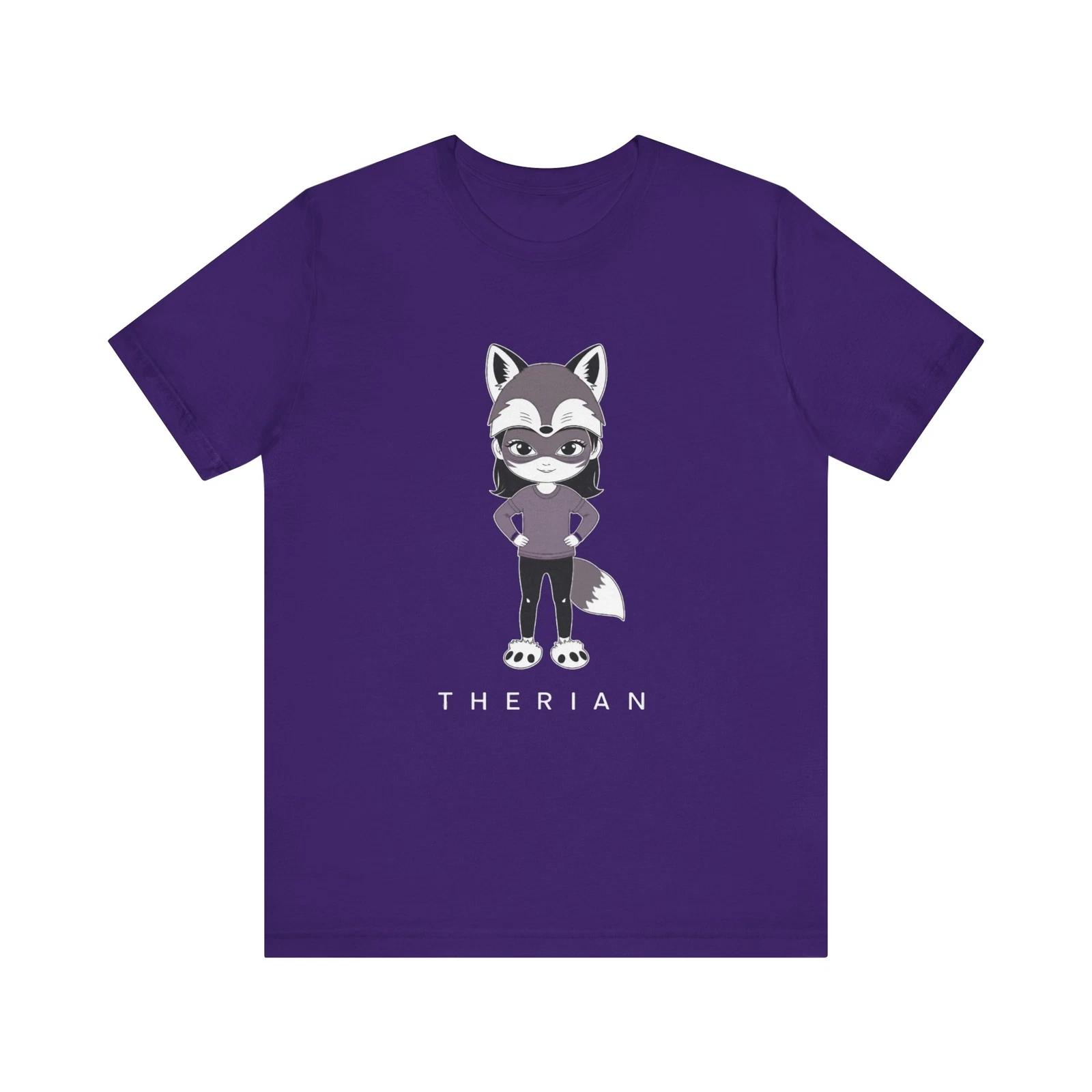 Therian Fox Spirit Bella+Canvas 3001 T-Shirt Gift For Therian S