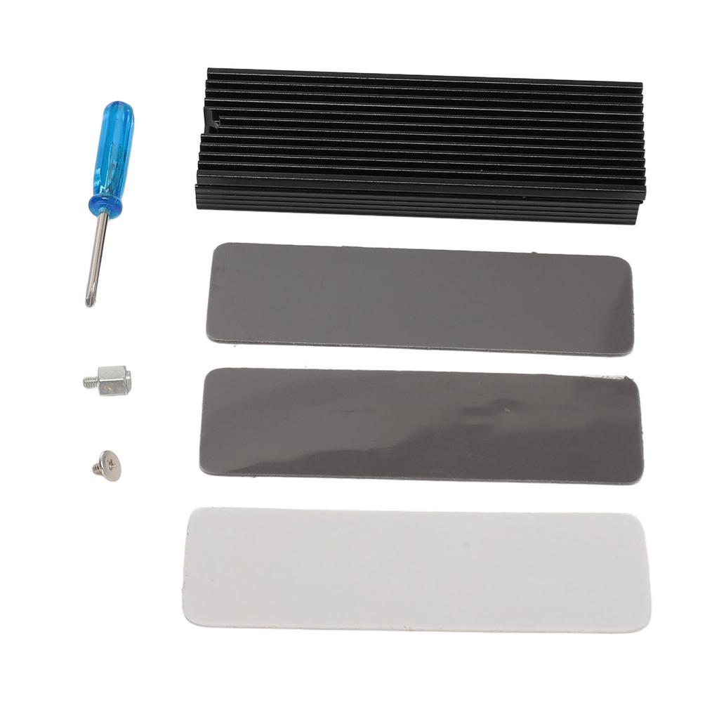 M.2 2280 SSD Heatsink with Thermal Silicone Pad Aluminum Alloy Support Single Double Sided M2 SSD