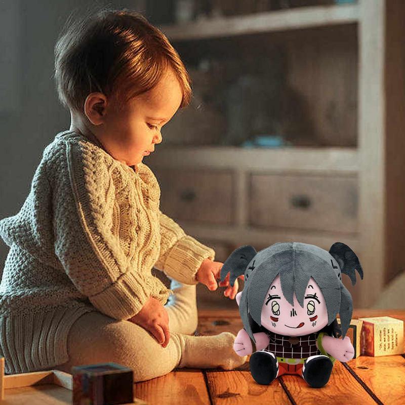 Plush Cartoon Doll 25cm Cuddly Plushie Soft Sensory Doll Plush Toy Stuffed Figure For Car Interior Bedroom Kid's Room Living