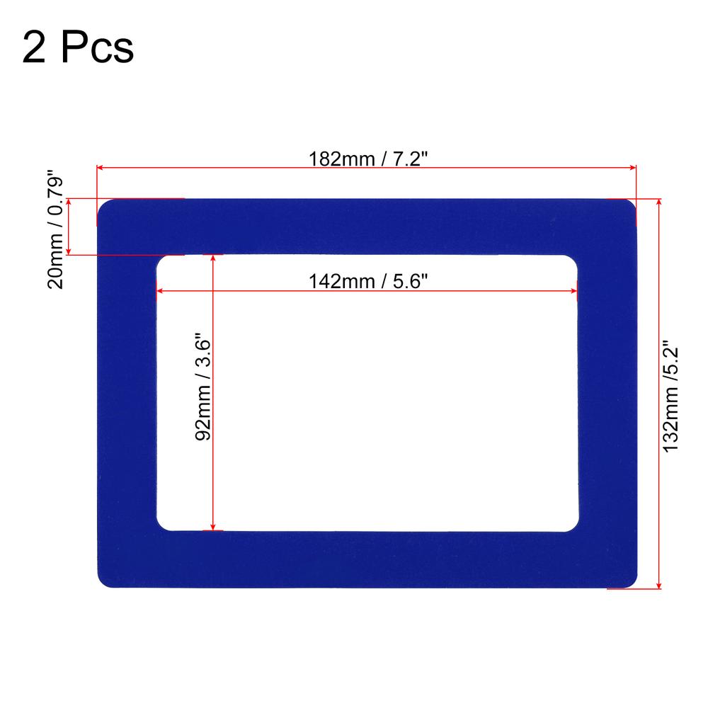 Magnetic Picture Frame, 2 Pack Magnetic Photo Frame Picture Holder Holds 5x7 Inch Photos for Refrigerator Metal Home Office
