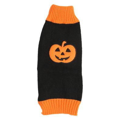 Haustier Halloween Pullover Warm Dehnbar Rollkragen Niedlich Haustier Kürbis Pullover Kleidung für Hund Katze