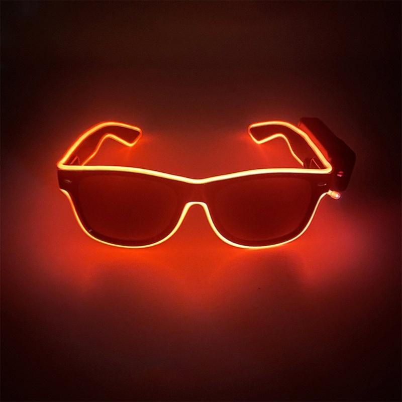 Decorative Glasses Trendy Glowing Glasses Light Up Party Decorations Christmas Gift Unique Take Photo Props