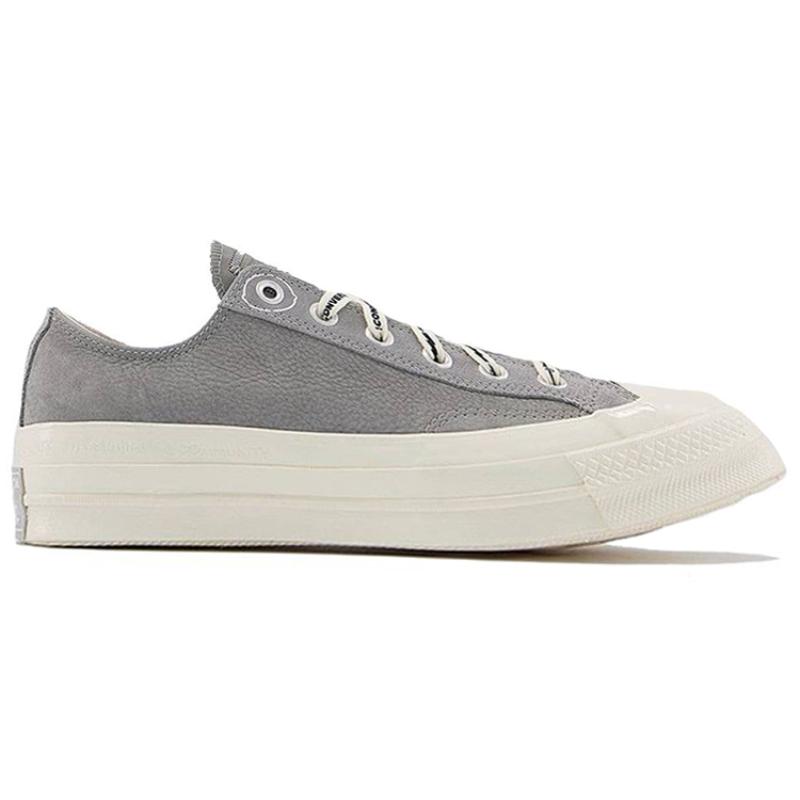 Offspring Community X Converse Chuck Taylor All Star 1970s Non-Slip and Abrasion Low Top Board Shoes Unisex Grey