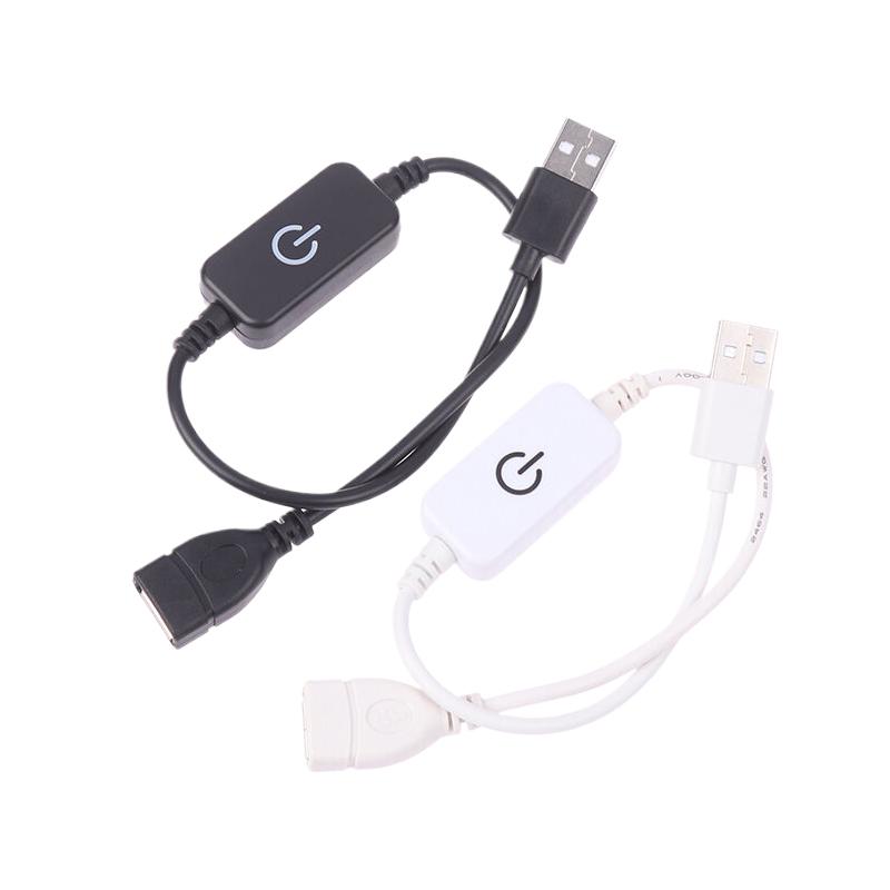Dc 5V Usb Led Inline Touch Dimming Switch 30Cm On Off Button Extension Cable Cord Dimer For Single Color Led Strip Light