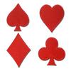 8 Stück Poker Karten Stickaufnäher Rotes Herz Aufnäher Pik Poker DIY Aufbügelbilder Handgemachte Kleidung Aufkleber