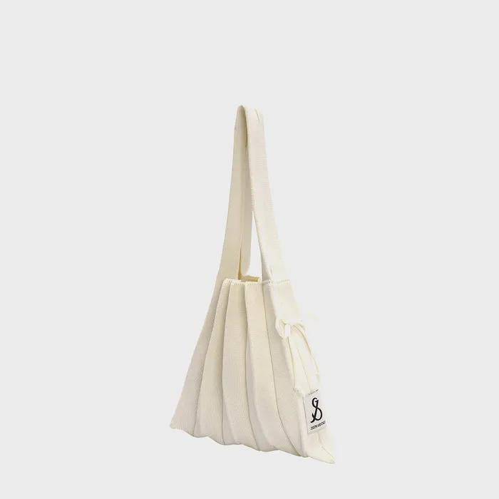 Lucky Pleats Knit S Vanilla